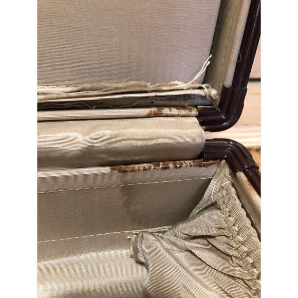 Vintage Samsonite Luggage Brown Suitcase Luggage With Key - Picture 8 of 8